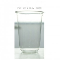 แก้วพลาสติกใส PET แคปซูล 20 oz